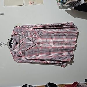 Torrid Pink Button Down Long Sleeve